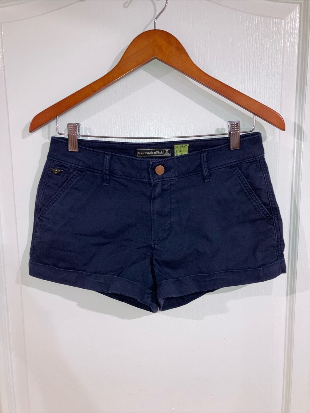 Abercrombie & Fitch Dark Blue Chino Shorts - size 25